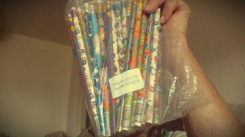 new Lot Of 40 hightlight decorated Pencils with erasers
