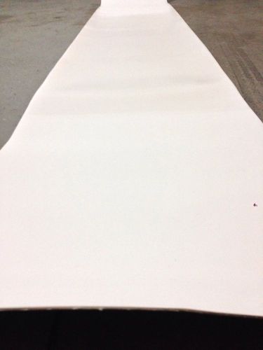 18-7/8&#034;x 8&#039; 10&#034; White PVC Rubber Smooth Top Conveyor Belt 2ply