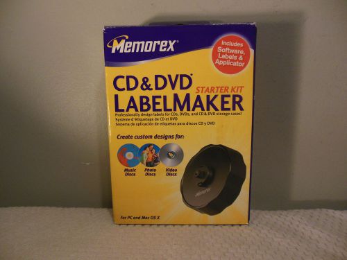 2005 memorex cd &amp; dvd label maker starter kit for pc and mac os x #  3202 3968 for sale