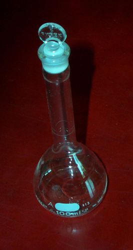 Pyrex® brand 5642 volumetric flask 100 ml with stopper for sale