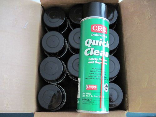 Full Case Lot of 12 CRC Quick Clean Safety Solvent and Degreaser, 19 oz. #03180