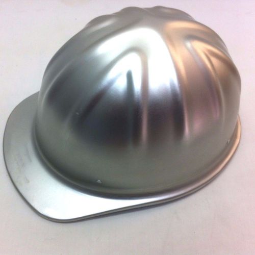 Vintage mcdonald t aluminum hard hat msa safety helmet metal usa for sale