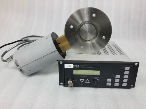 MKS 600 SERIES PRESSURE CONTROLLER TYPE 651CD2S2N + THROTTLE VALVE 653B-21592