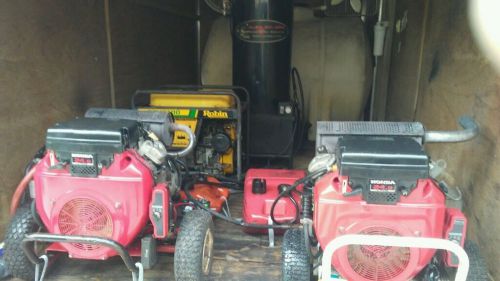 Pressure washer/cleaner trailer (enclosed)--hot water 2-24hp hondas for sale