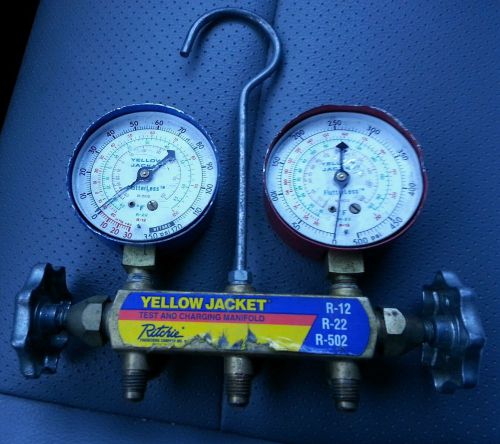 Yellow jacket test and charging manifold, r-12 / r-22 / r-502 for sale
