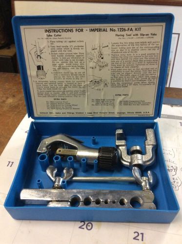 Imperial-eastman tubing tool kit flaring cutting no.1226-fa very clean free ship for sale