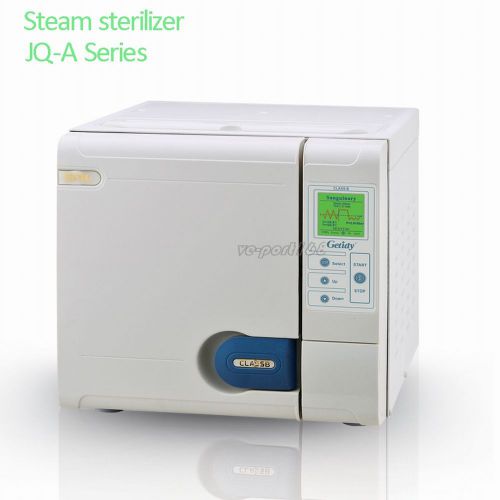 1pc dental steam sterilizer autoclave getidy class b jq-a-23 23l for sale