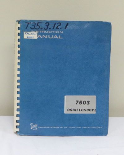 Tektronix 7503 Oscilloscope Instruction Manual