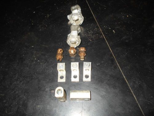 Assortment of split bolt conn.-mech. lugs-splicers for sale