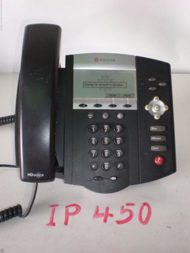 Polycom Digital Telephone SoundPoint IP450 base and handset included No AC