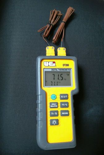 Uei dt200 dual input digital thermometer for sale