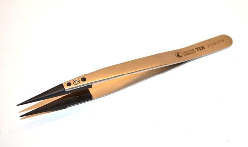 5 new ideal-tek swiss  tdi 259cfr-sa precision carbofib tweezers $181   wl14.4.5 for sale