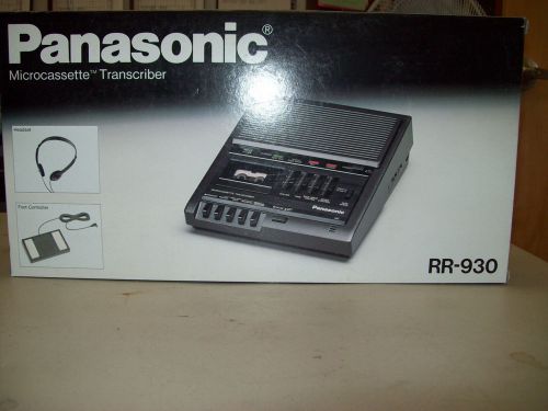 Panasonic Microcassette Transcriber Recorder Model RR930 New In Box