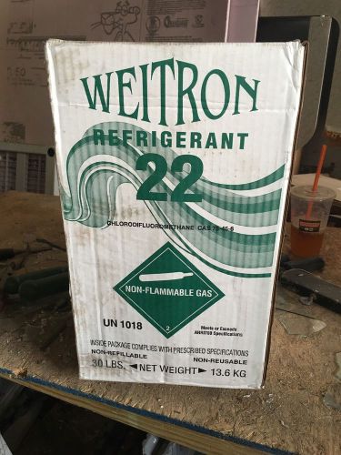 Brand New Sealed Weitron R22 Refrigerant 30lbs