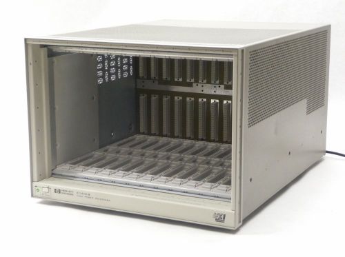 Hp agilent e1401b 13-slot vxi 75000 series c mainframe+modular power supply for sale