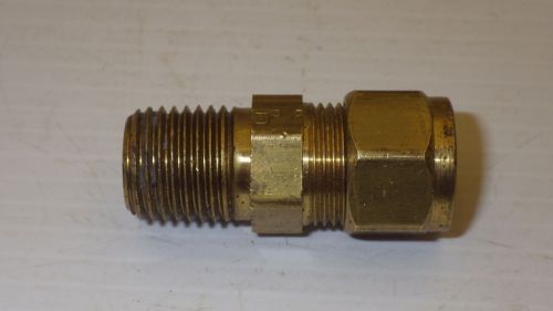 GOULD Compression Straight Fitting Brass 3/8&#034; OD Tube  x 1/4&#034; NPT Male Pipe NNB