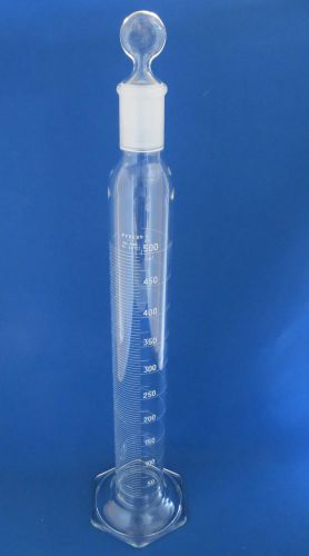 Pyrex 500mL Graduated Mixing Cylinder &amp; 29/42 Stopper  #2982