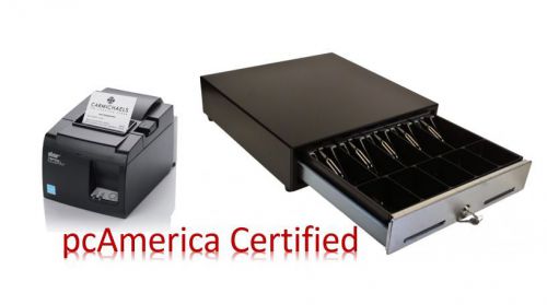 Pcamerica certified printer driven cash drawer and printer for sale
