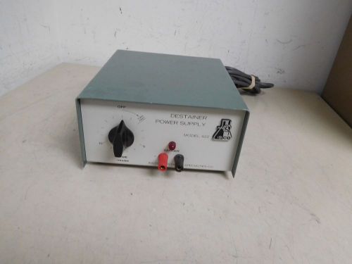 Isco destainter power supply model 422 volts 117 samps 0.8 hz 60 fuse 1.50 for sale