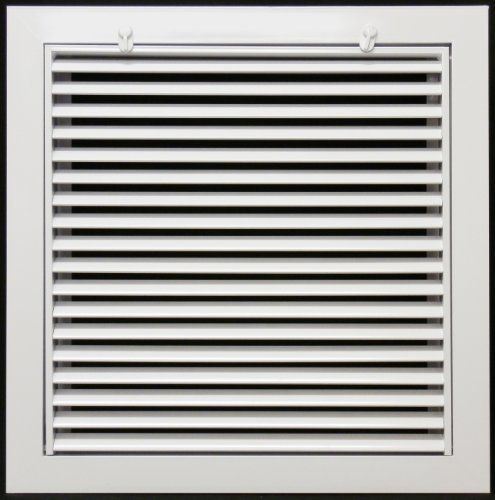 Metal-fab 12&#034; x 12&#034; aluminum return filter grille - easy air flow - linear bar for sale