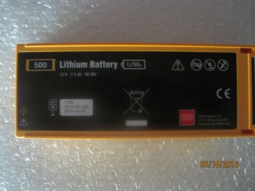 USED  LIFEPAK 500 NON-RECHARGEABLE BATTERY USED