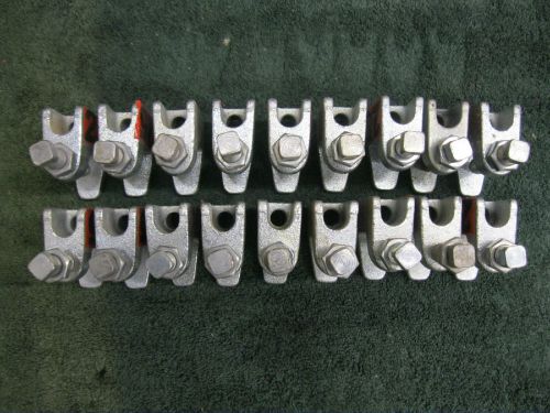 Beam clamp 1/2-93 zinc plated 1/2&#034;-13 x 2-1/2&#034; bolt w/ nut lot of 18 clamps for sale