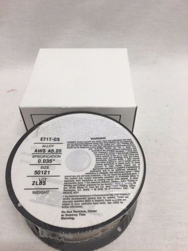 2lb .035 e71t-gs flux cored gasless steel mig weld wire comeaux for sale