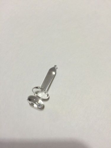 18mm - Clear Glass On Glass Nail -  Dome Slide - Incense Burner