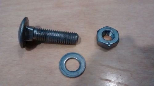 metric stainless steel carriage bolts with nuts &amp; washers