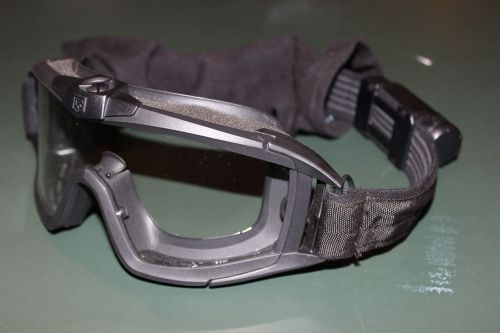Revision Desert Locust Fan Goggle Basic Kit (Black w/ Clear Lens) 7612