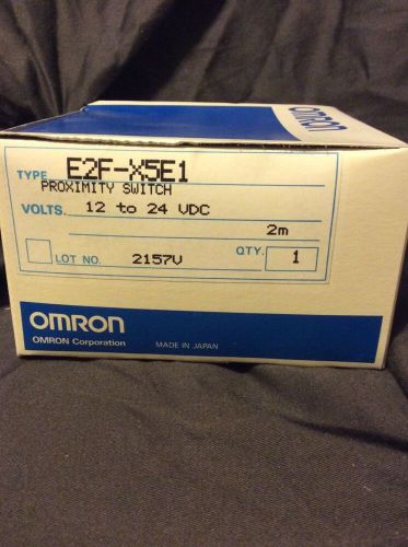 OMRON E2F-X5E1 PROXIMITY SWITCH 12-24VDC ***NIB***