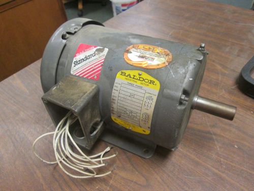 Baldor Motor M3550T 1.5HP 3450RPM 143T Frame 208-230/460V 4.3-4.2/2.1A Used
