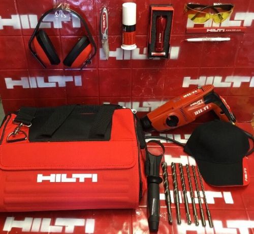 HILTI TE 2 HAMMER DRILL, L@@K, PREOWNED, EXCELLENT CONDITION, EXTRAS, FAST SHIP