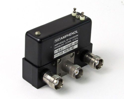 Amphenol 360-11892-48 RF Switch - TNC Female, DC-6 GHz, 115 VDC