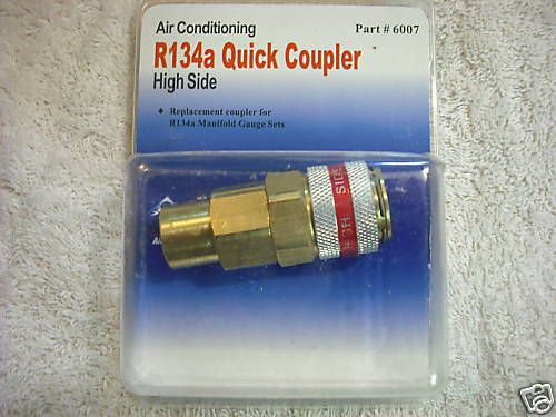R134a STRAIGHT Quick Coupler x14mm  HIGH Side #6007
