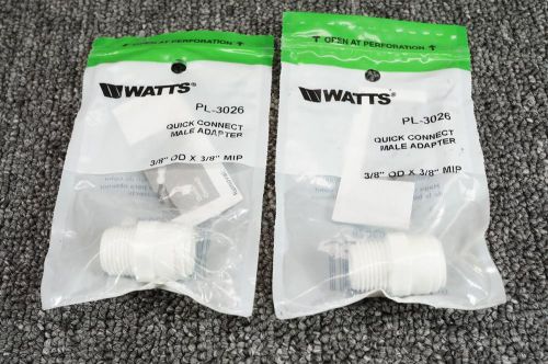 2 Watts Quick Connector Male Adapter PL-3026 3/8&#034; X 3/8&#034;