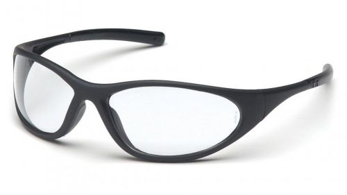 Pyramex zone ii safety glasses - black frame clear lens for sale