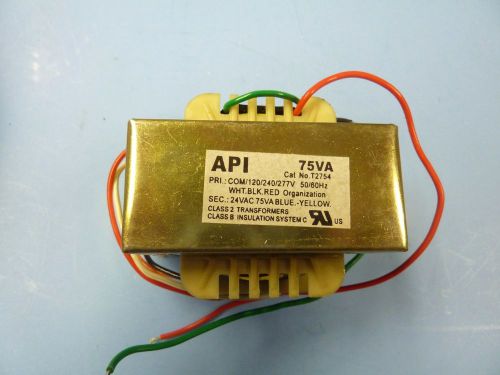 T2754 API Transformer 75VA 50/60Hz Pri Com/120/240/277V Sec 24V NEW IN BOX