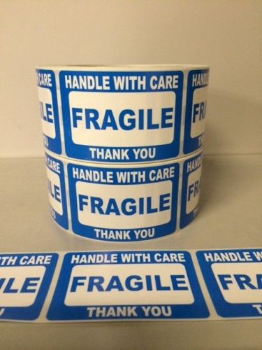 50 2x3 FRAGILE Stickers Self Adhesive Handle with Care Stickers Shipping Labels
