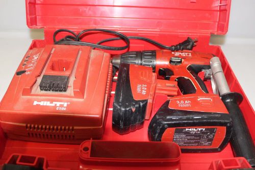 Hilti sid 121-a 1/4in. hex cordless 12v impact driver w/ 2 batteries,charger kit for sale