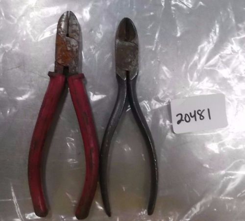 2 PC WIRE SNIPS, SOME SURFACE RUST ***USED*** PIC#20481