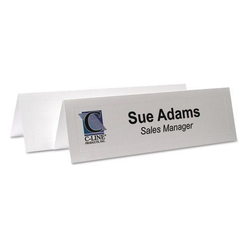 Embossed Tent Cards, White, 8 1/2 x 2 1/2, 2 Card/Sheet, 50 Sheets/Box