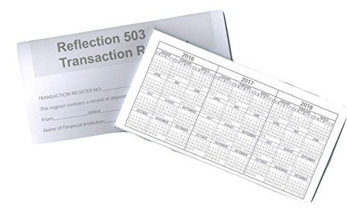 2 Transaction Checkbook Registers, 2016-2017-2018 Calendars, by Reflection 503