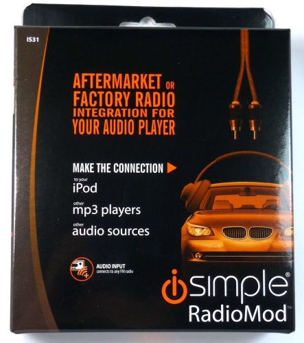 IS31 ISIMPLE Wired FM Modulator-Universal Auxiliary Audio Input for All FM Radio
