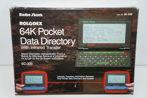 Radio Shack - ROLODEX 64k Pocket Data Directory w/Infrared Transfer - EC-339
