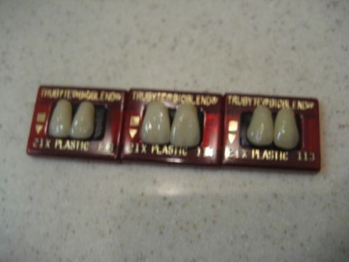Dentsply Trubyte Bioblend Upper Anterior Mould 21X/113 Dental Teeth