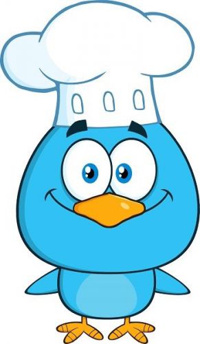 30 Custom Blue Bird Chef Personalized Address Labels