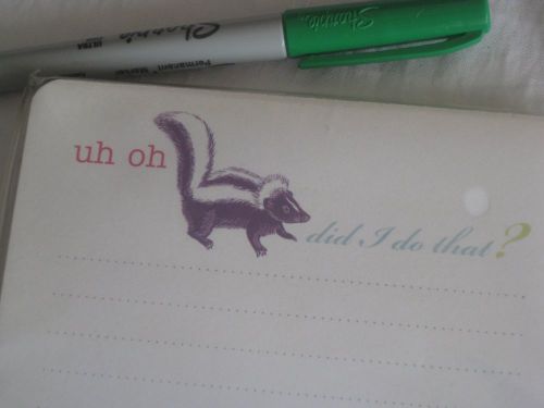 Magnetic note pad, NIP, 80 sheets, &#034;uh oh.. did I do that?&#034;