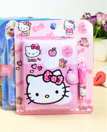 New Sweet Cute Kawaii Hellokitty Note Boook + Ball Point Pen  AA3062