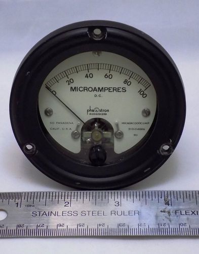 100ua DC Phastron Ruggedized Meter Panel Verified and Guaranteed Military Grade